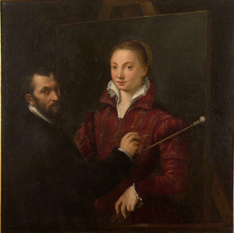 Sofonisba Anguissola (?), Bernardino Campi (?) ritrae Sofonisba Anguissola