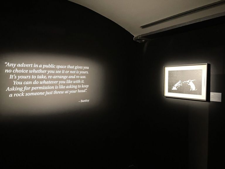 The art of Banksy, Londra, exhibition view