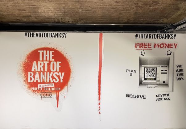 The art of Banksy, Londra, exhibition view