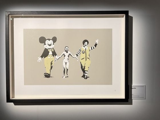The art of Banksy, Londra, exhibition view