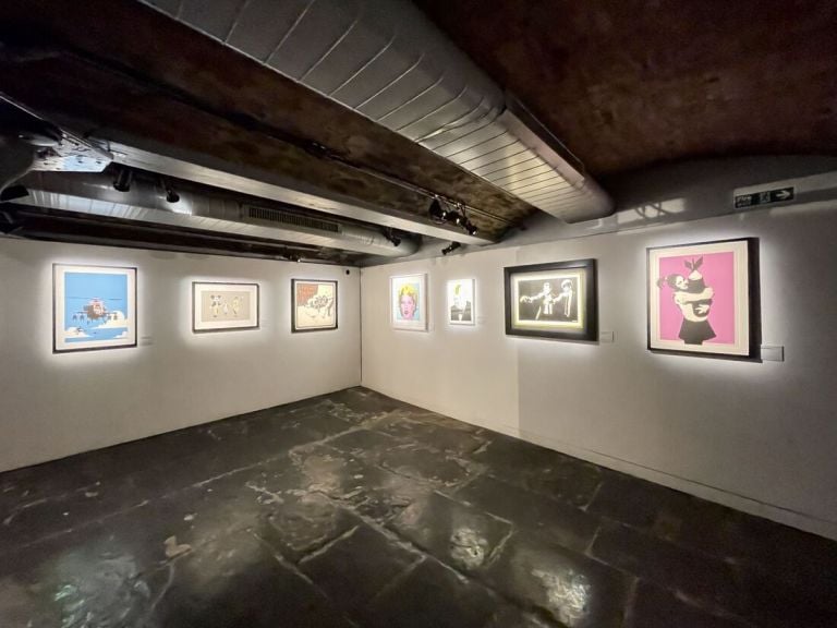 The art of Banksy, Londra, exhibition view