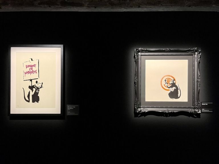 The art of Banksy, Londra, exhibition view