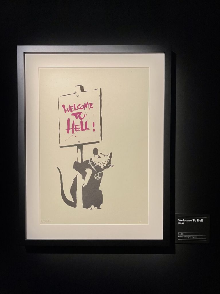 The art of Banksy, Londra, exhibition view