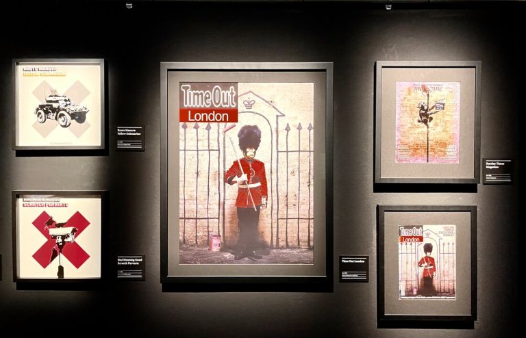 The art of Banksy, Londra, exhibition view