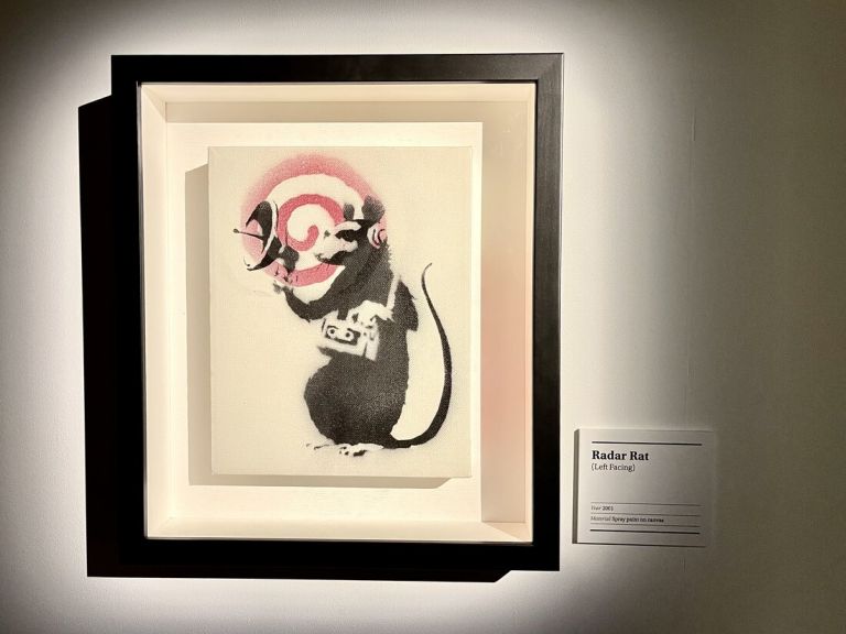 The art of Banksy, Londra, exhibition view