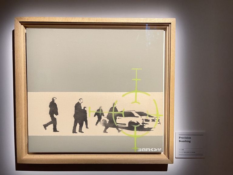 The art of Banksy, Londra, exhibition view