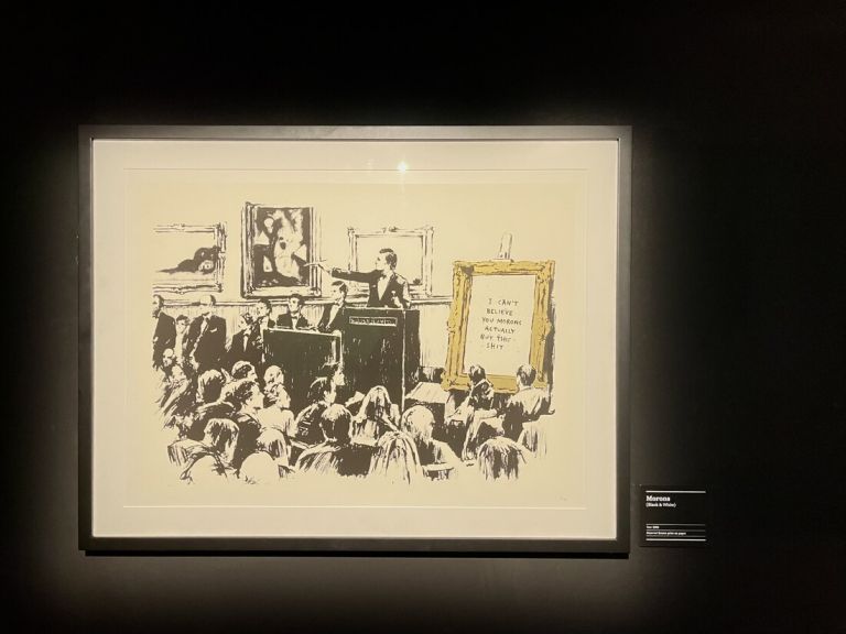 The art of Banksy, Londra, exhibition view