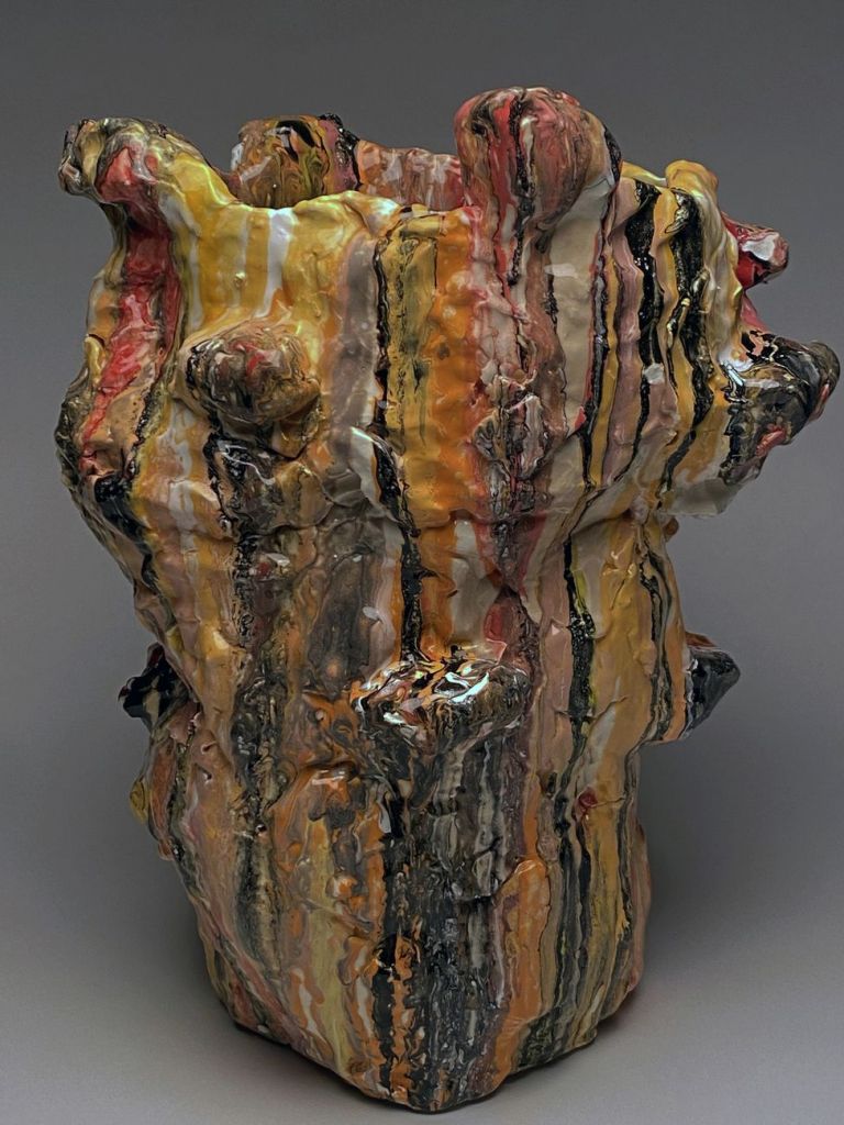 Tony Marsh, Spill and Catch, 2020, clay and glaze