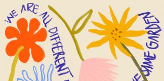 We are all different flowers from the same garden by Cecilia Sammarco