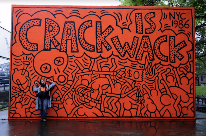 Keith Haring, Crack is wack, 1986
