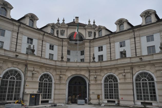 © Dario Bragaglia Torino. Palazzo dell'Arsenale Il Cortile d'Onore durante i lavori di restauro