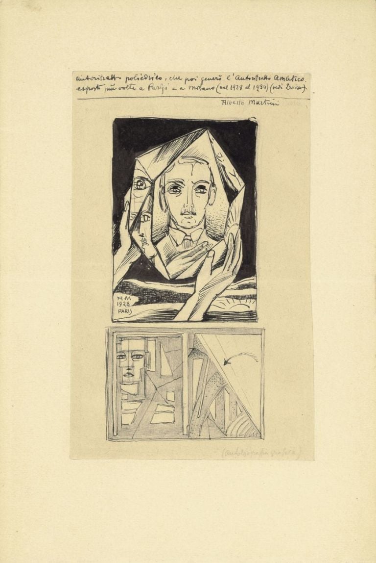 Alberto Martini Autoritratto poliedrico 1928. Courtesy Galleria Carlo Virgilio I dimenticati dell’arte. Alberto Martini
