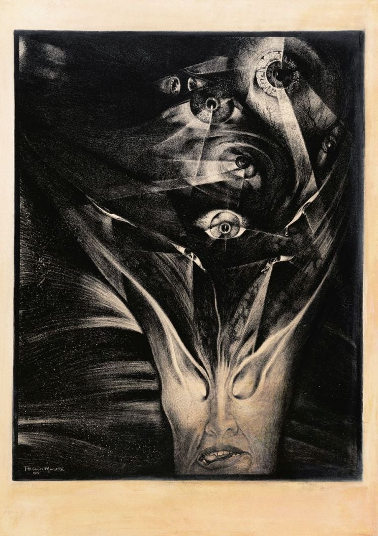 Alberto Martini, Follia, ciclo grafico Misteri, 1914. Courtesy Galleria Carlo Virgilio