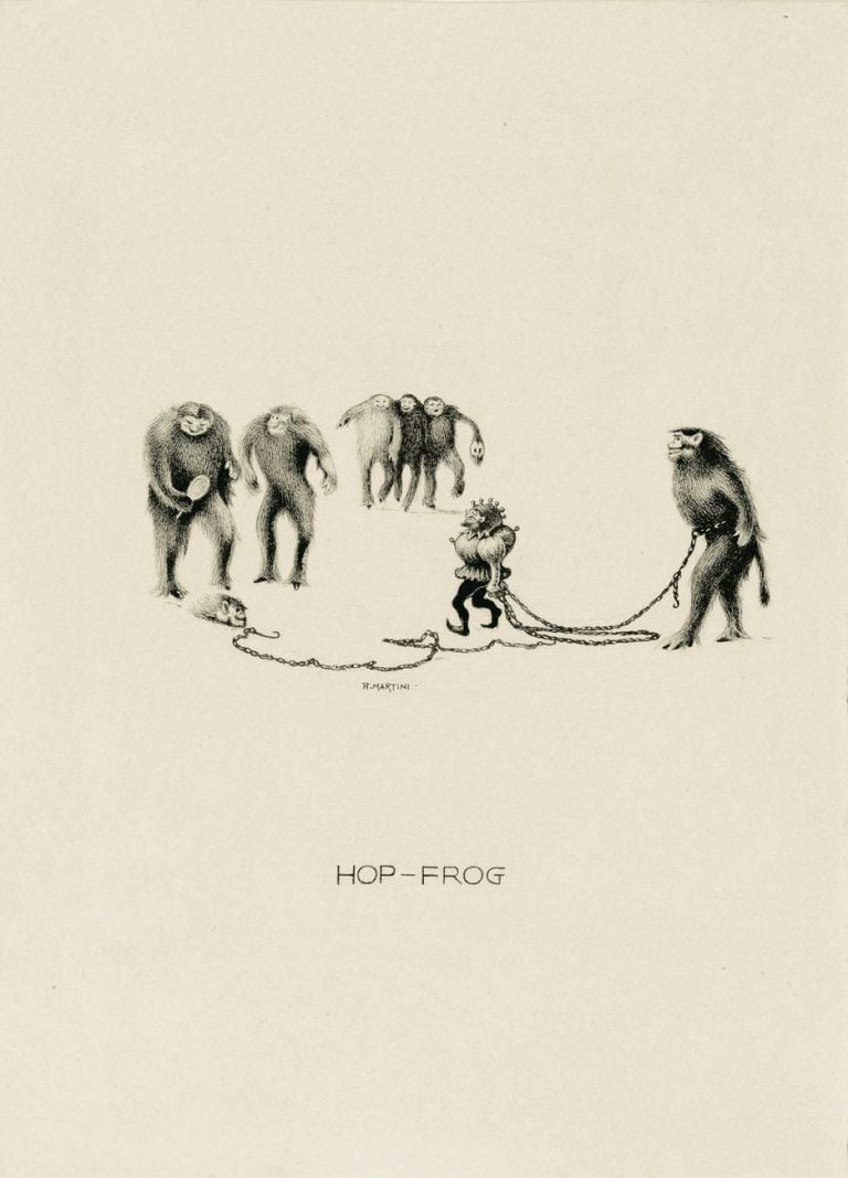 Alberto Martini, Hop Frog, illustrazione per i Racconti di Edgar Allan Poe, 1907. Courtesy Galleria Carlo Virgilio