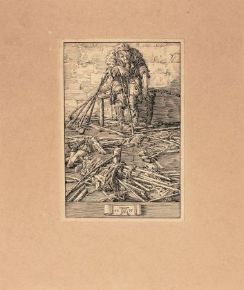 Alberto Martini, Il filosofo, disegno per La corte dei miracoli, 1897. Courtesy Galleria Carlo Virgilio