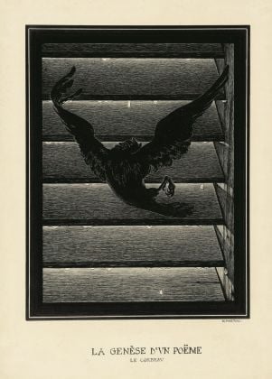 Alberto Martini, La genèse d’un poème, illustrazione per i Racconti di Edgar Allan Poe, 1907. Courtesy Galleria Carlo Virgilio