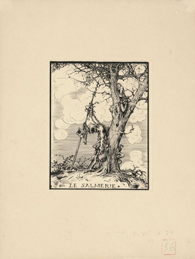 Alberto Martini, Le salmerie, illustrazione per La secchia rapita di Alessandro Tassoni, 1903. Courtesy Galleria Carlo Virgilio
