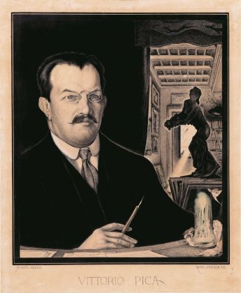 Alberto Martini, Ritratto di Vittorio Pica, 1912. Courtesy Galleria Carlo Virgilio