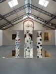 Barthélémy Toguo, Vaincre le virus ! V, VI, XIII,XVII, 2016. Installation view at Tenuta Pommery Cellier Pompadour