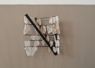 Fabrizio Prevedello, Senza titolo, 2021, acciaio, marmo, rame, 82,5x65x46 cm