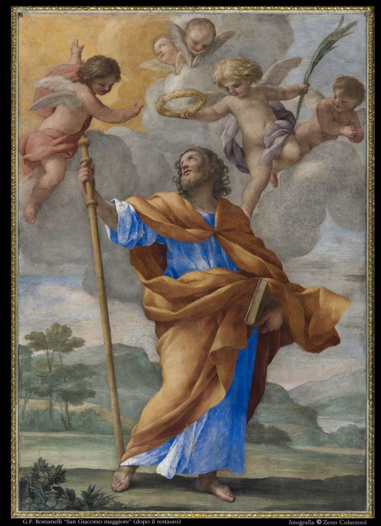 Francesco Romanelli, San Giacomo il Maggiore. Chiesa di San Giacomo alla Lungara, Roma. Dopo il restauro. Photo © Zeno Colantoni