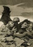 Francisco Goya, Capricho 51. Se repulen, 1799, acquaforte, acquatinta brunita e scalpello, 214x149 mm