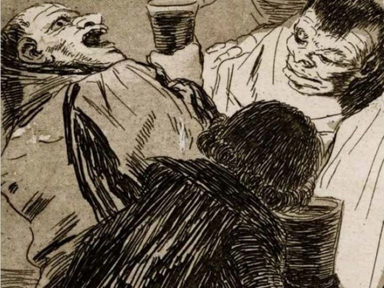 Francisco Goya, Capricho 79. Nadie nos ha visto, 1799, acquaforte e acquatinta