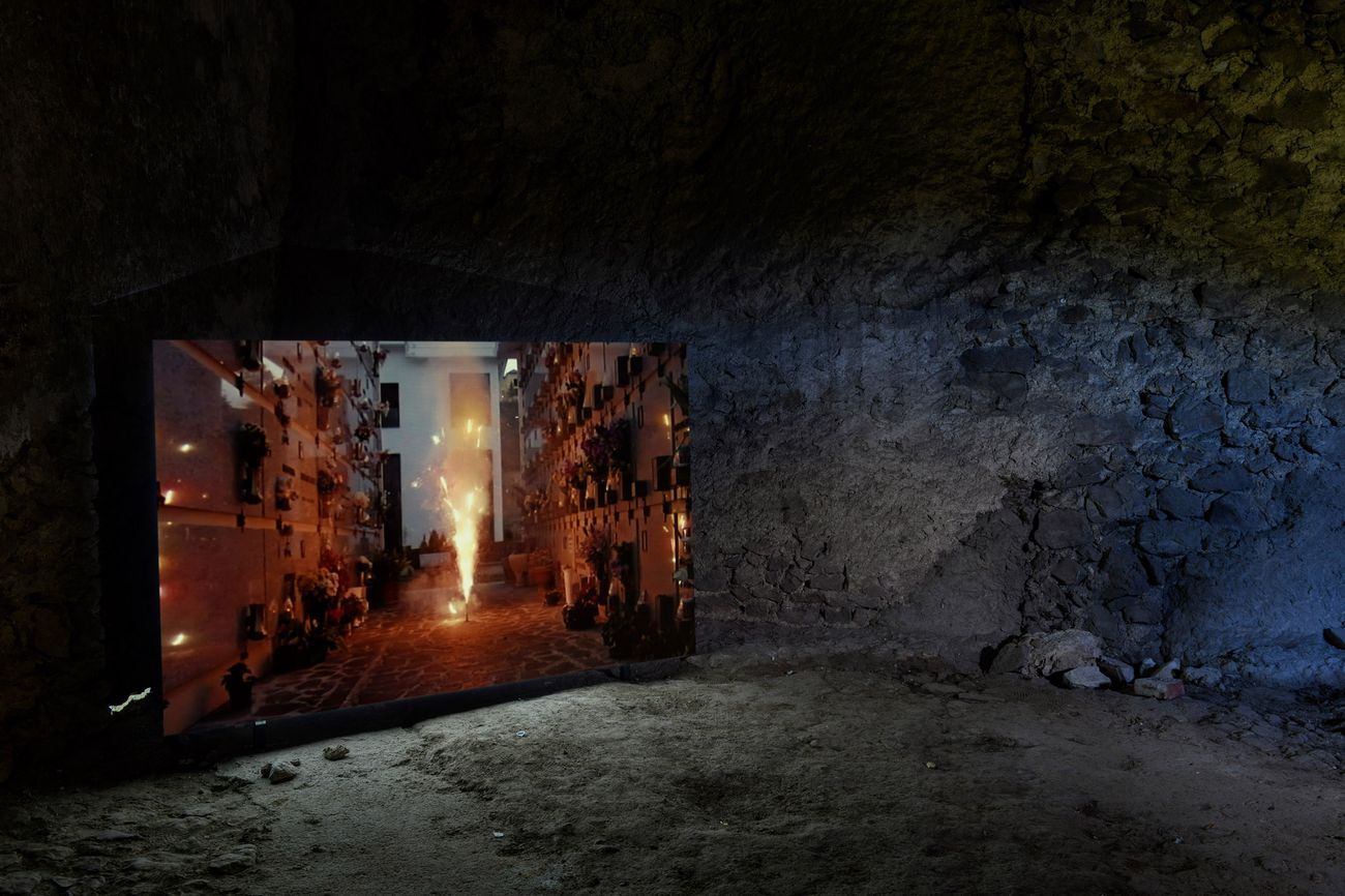 Gioele Pomante, Con affetto, Gioele, 2021, video. Installation view at Monitor, Pereto 2021