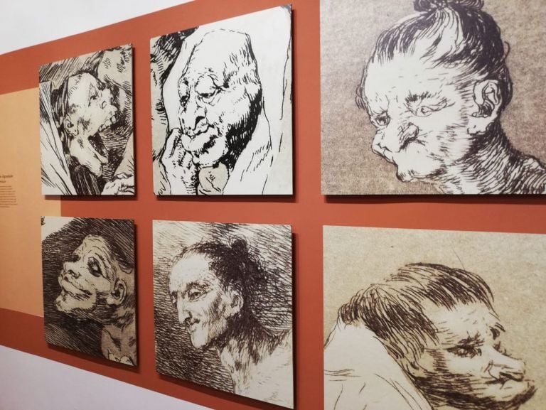 Goya Fisionomista. Exhibition view at Istituto Cervantes, Roma 2021