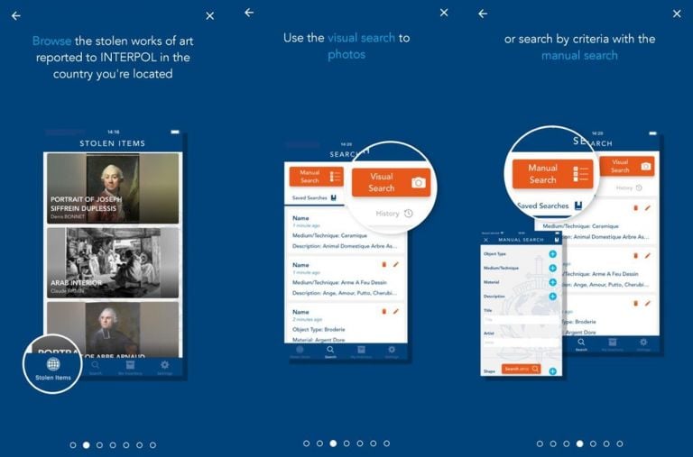ID-Art, la app dell'Interpol per rintracciare le opere d'arte rubate