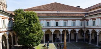 Il chiostro del Conservatorio Giuseppe Verdi di Milano