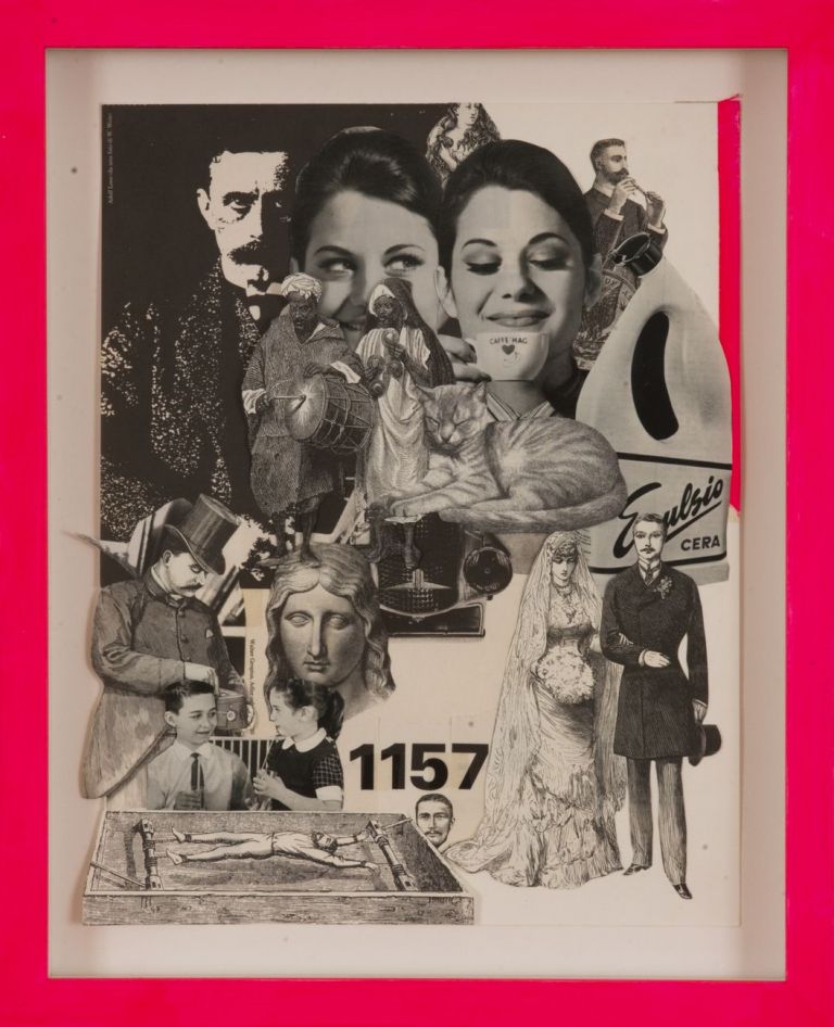 KINGS, 1157, 2021, collage su carta, cm 38,9x30,7. Courtesy Viasaterna Gallery