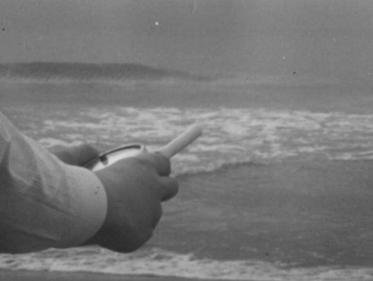 Laura Grisi, Wind Speed 40 Knots (still), 1978, still da film. Courtesy the Estate & P420, Bologna