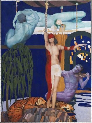 Luigi Bonazza, La leggenda di Orfeo 1905, olio su tela. Rovereto, MART, Museo di arte moderna e contemporanea di Trento e Rovereto