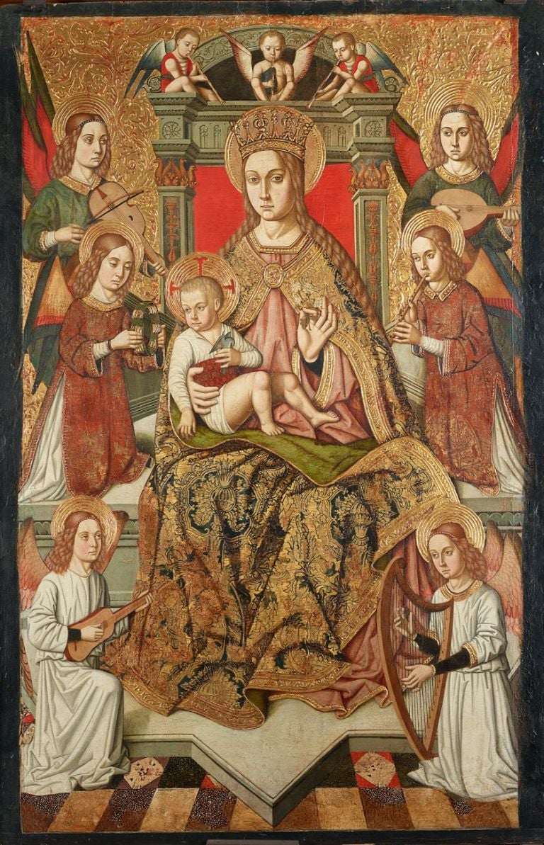 Maestro di Castelsardo, Madonna in Trono. Courtesy Diocesi di Tempio – Ampurias Sistema Museale Diocesano. Photo Giuseppe Ortu