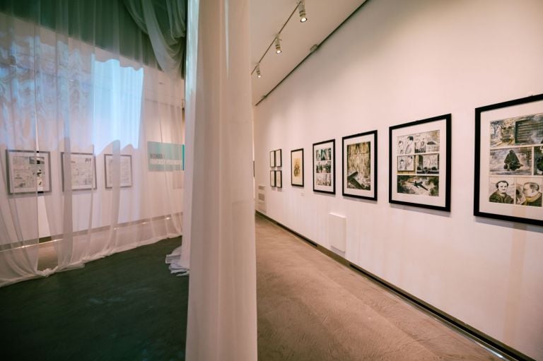 Manara Secret Gardens. Exhibition view at PAFF!, Pordenone 2021. Photo Francesco Del Zott