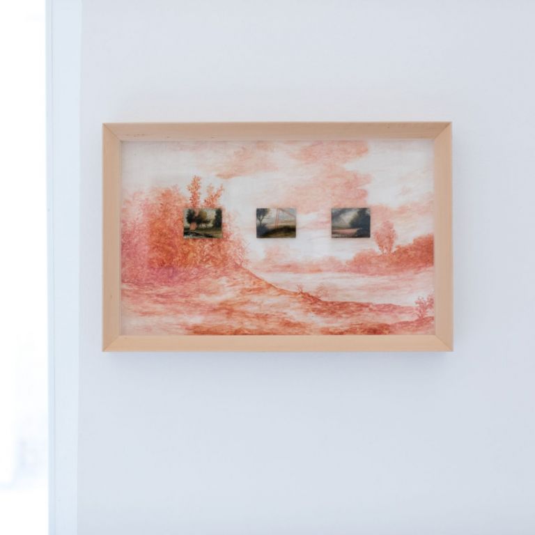 Marcello Nitti, Studi di paesaggi (Mindscapes), 2020, olio su tela, 5x6,5 cm ognuno