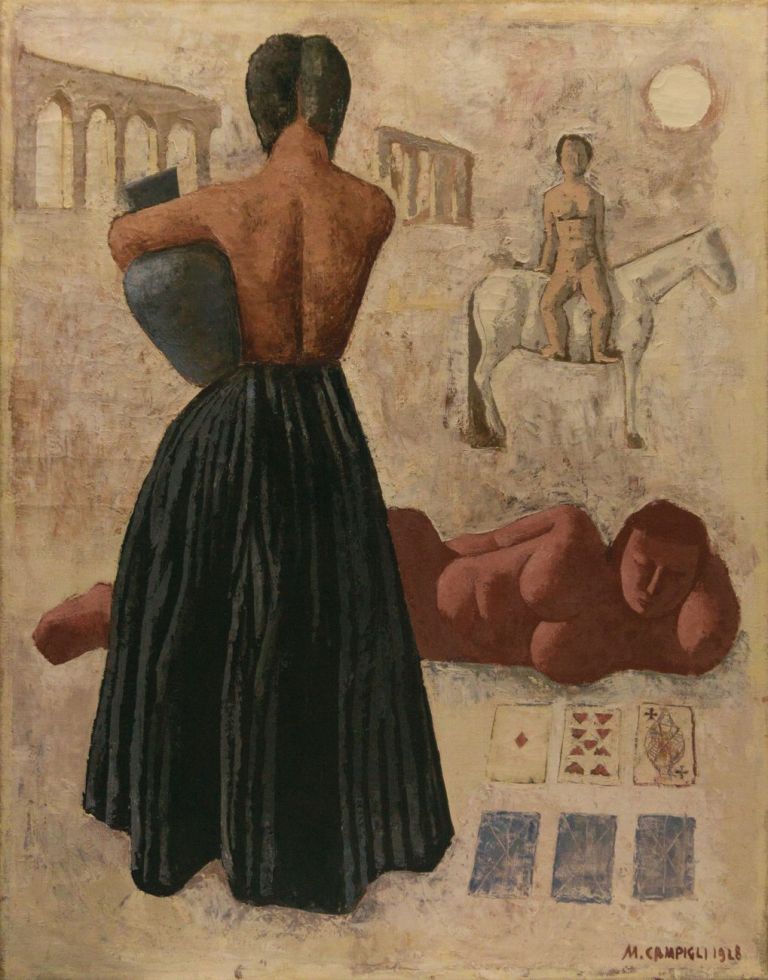 Massimo Campigli, Zingari, 1928, olio su tela, 96,4x76 cm. Collezione Augusto e Francesca Giovanardi, Milano. Photo credits Alvise Aspesi