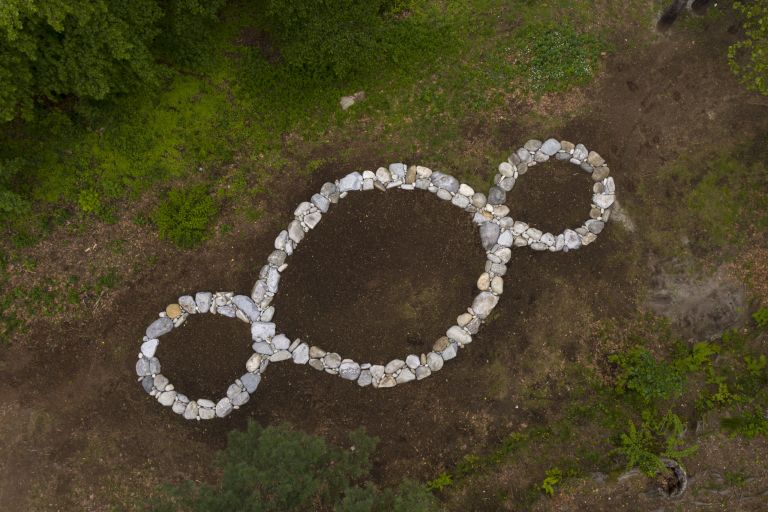 Michelangelo Pistoletto, Terzo Paradiso, 2021. Monte Verità. Photo Alexandre Zveiger