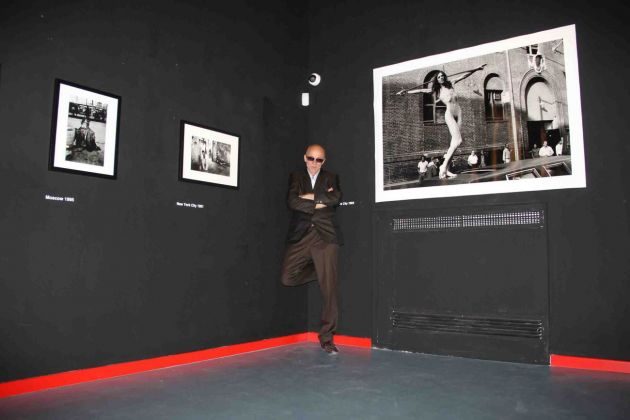 Miron Zownir all'inaugurazione della retrospettiva al Centro Internazionale di Fotografia, Palermo 2021, Archivio Marcello Faletra