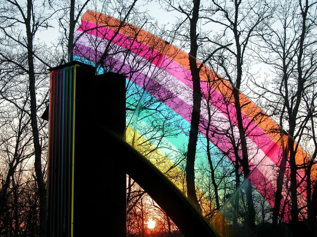 Parco Sculture del Chianti. Federica Marangoni, Rainbow Crash 