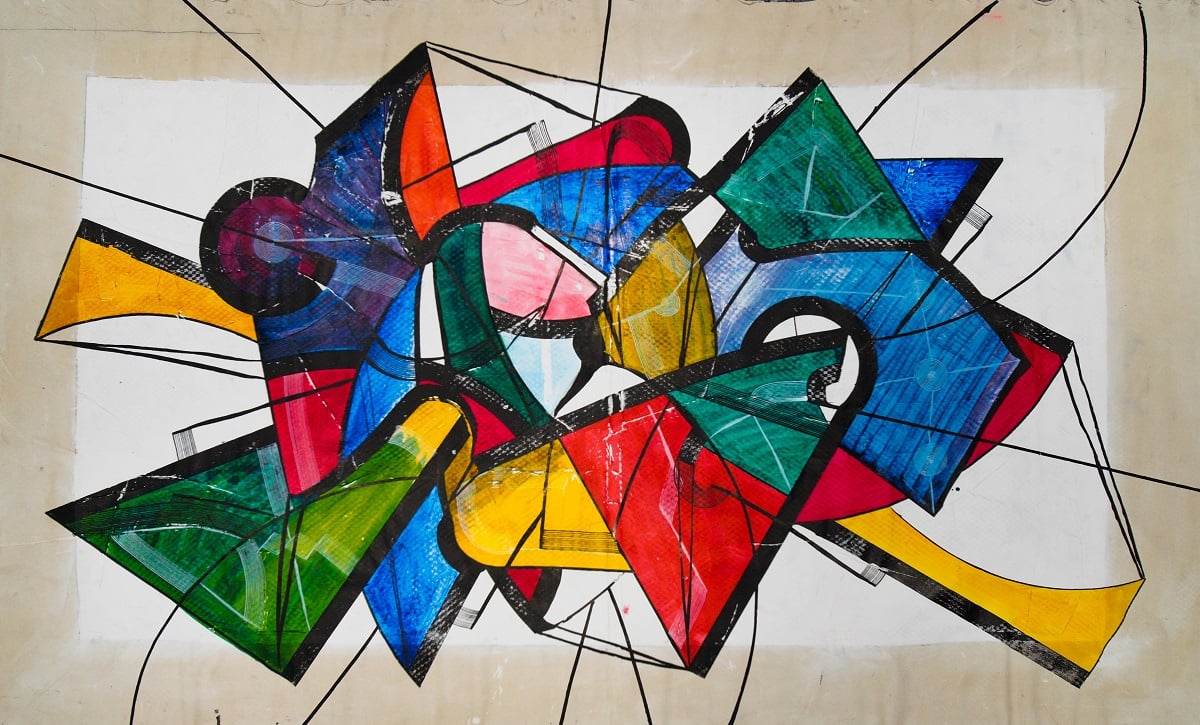 Paris Gallery Weekend, Pijama Gallery VAULTMAN, Big Sketch, Peinture sur toile