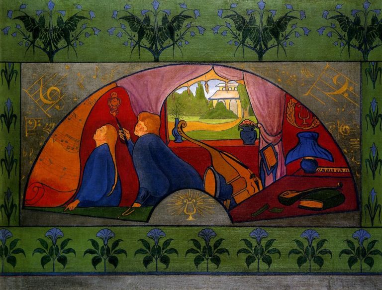 Paul Ranson, L'Iniziazione alla musica, 1889. Collezione privata