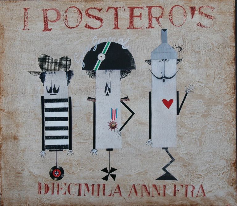 Pino Pascali, Posteros, 1965 66, pittura e collage su cartone pressato, cm 41x47. Photo Paolo Cardoni