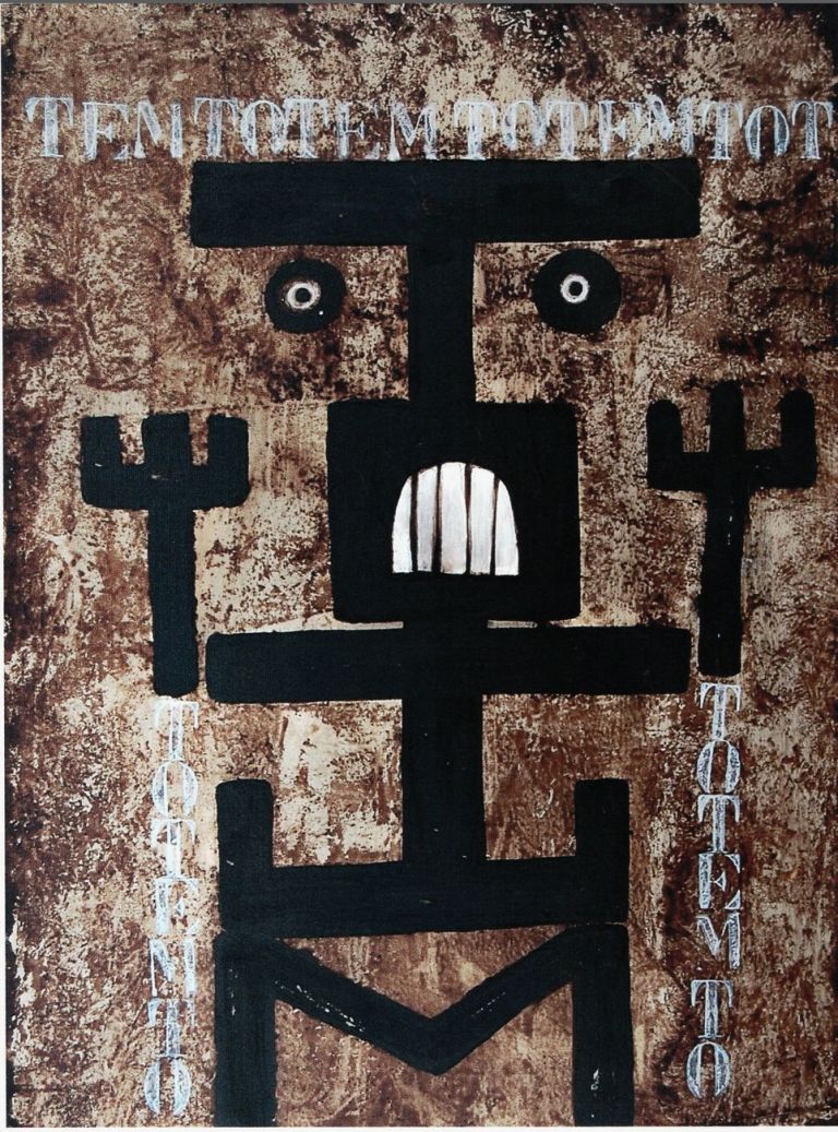 Pino Pascali, Totem, 1965, pittura su legno, cm 48x36. Photo Paolo Cardoni