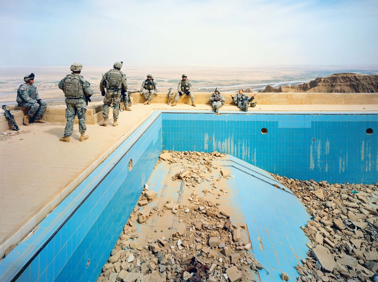 Richard Mosse, Pool at Uday’s Palace, Salah a Din Province, Iraq, 2009. Courtesy of the artist & Jack Shainman Gallery, New York © Richard Mosse
