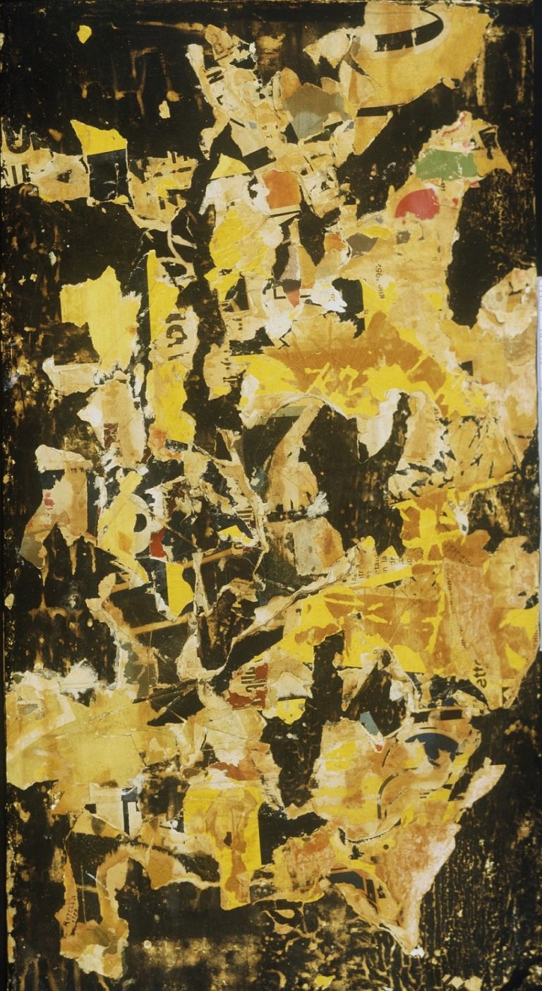 Rotella, Senza titolo, 1959, decollage, cm.93x46, coll. Carpi