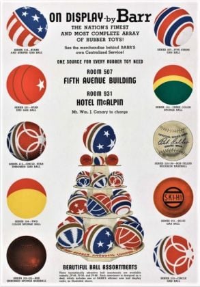 Steven Heller & Jim Heimann ‒ Toys. 100 Years of All American Toy Ads (Taschen, Colonia 2021). Ball assortments, 1941