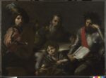 Valentin de Boulogne, Le quattro et  dell’uomo, 1629 ca., olio su tela, 96,5x134 cm   The National Gallery, Londra
