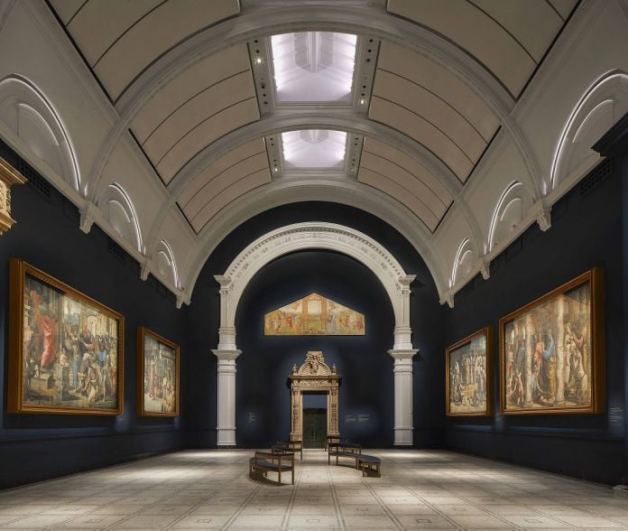 View of refurbished Raphael Court at the V&A, 2021. (c)Hufton+Crow